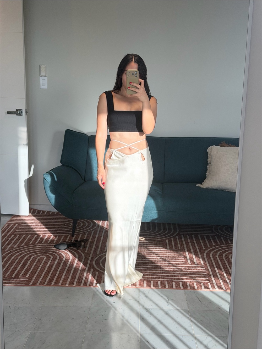 Anna October Scarlett Silk Maxi Skirt - Picture 3 of 6